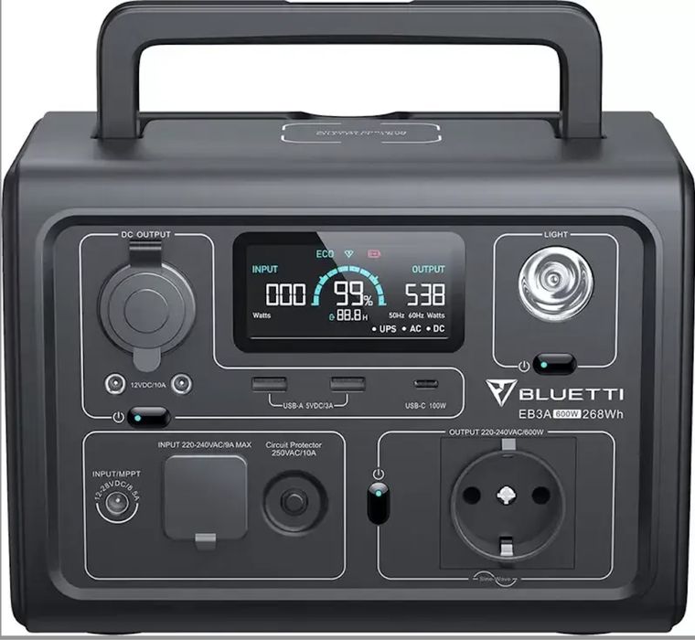 Bluetti EB3A, 268Wh, 600W