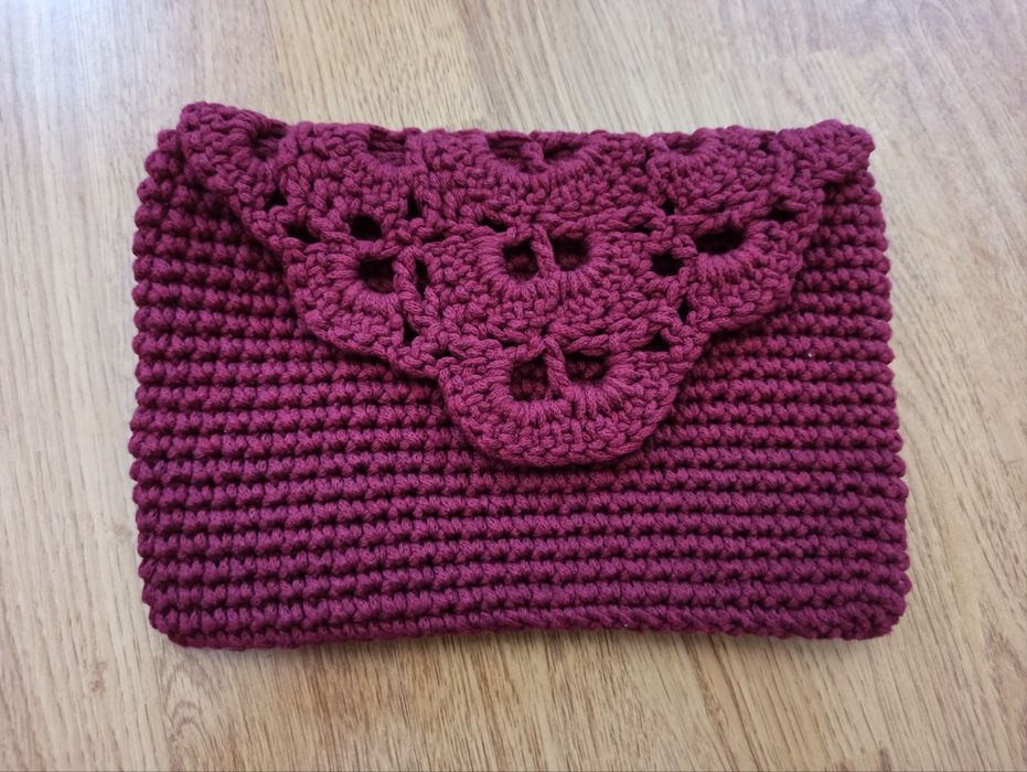 Kopertowa torebka na szydełku