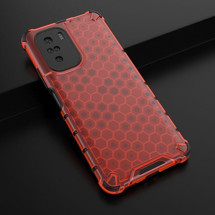 Etui Honeycomb do Xiaomi Redmi K40 Pro+ / K40 Pro - Czerwony