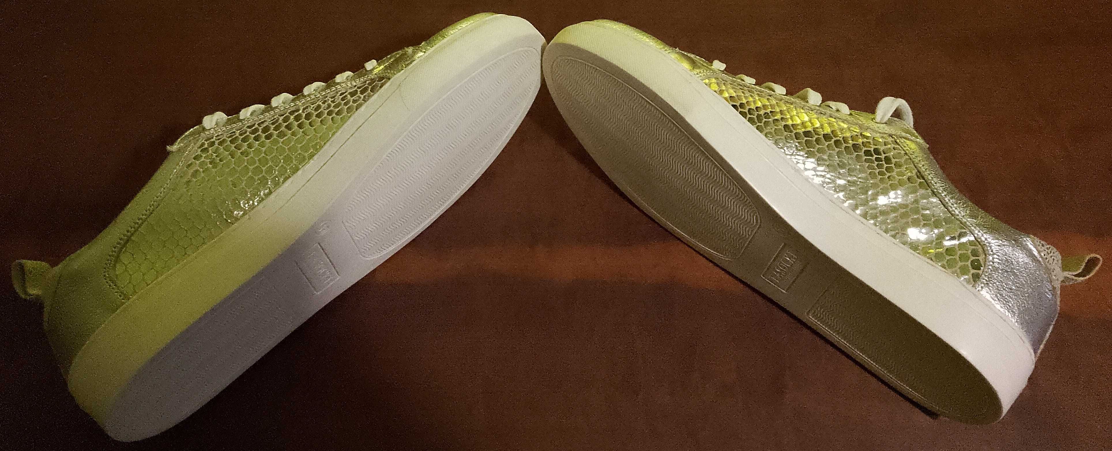 *** Unikalne SREBRNE sneakersy Lasocki *** NOWE! ***