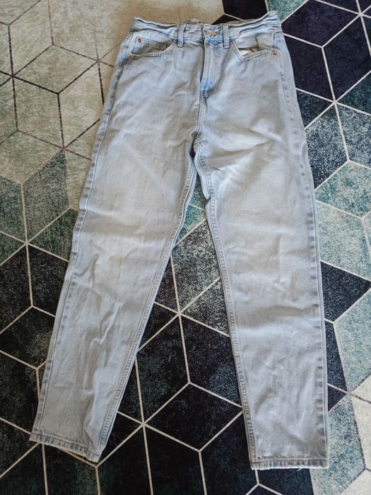 Spodnie, mom fit, rozmiar 36