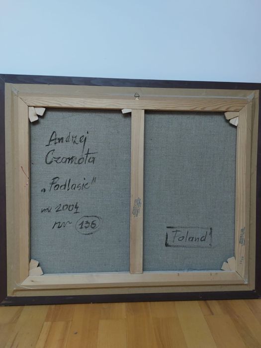 Obraz Andzej Czarnota PODLASIE olej na płótnie 80x65cm