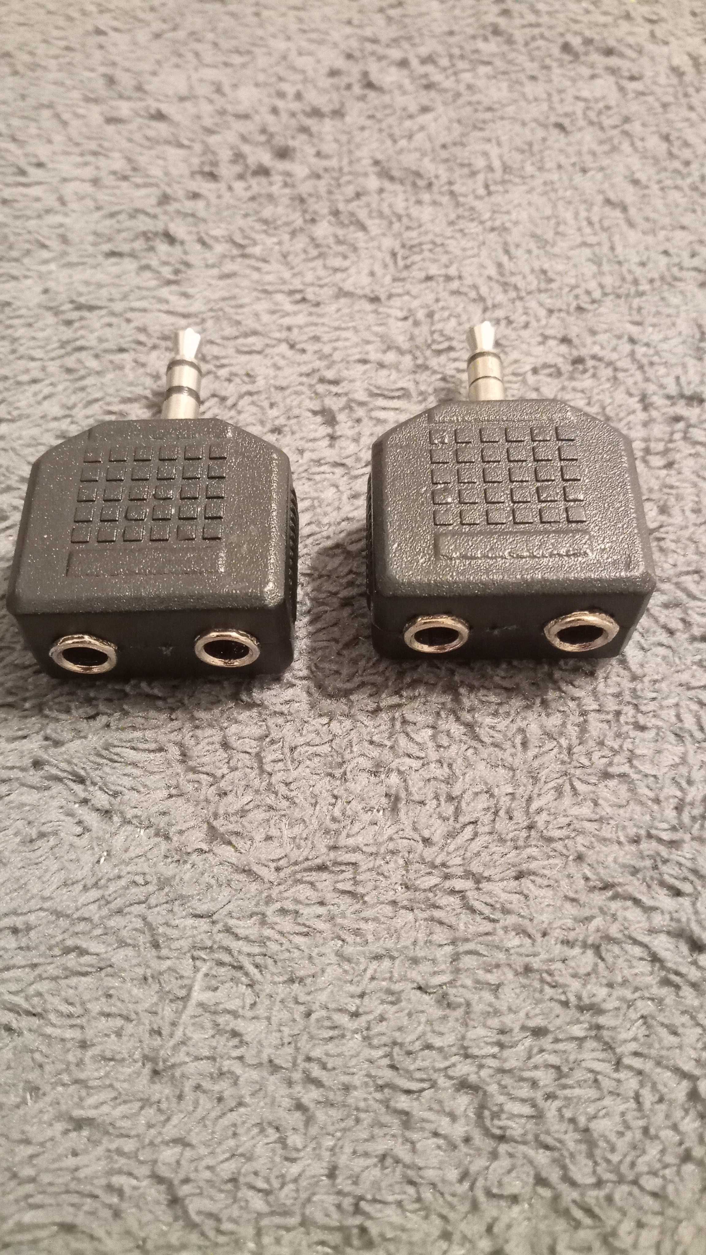 Przejściówka rozgałęźnik wtyk Jack 3.5 - gniazdo Jack 3.5 x 2  2 szt