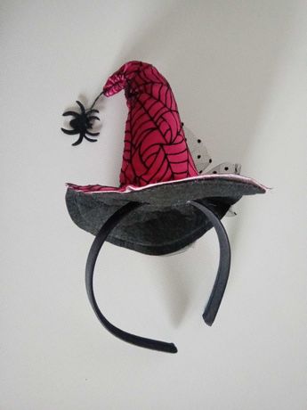 Обруч шляпка на Хэллоуин 1 шт
