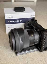 Продам обʼєктив Sigma 16 мм f/1.4 DC DN