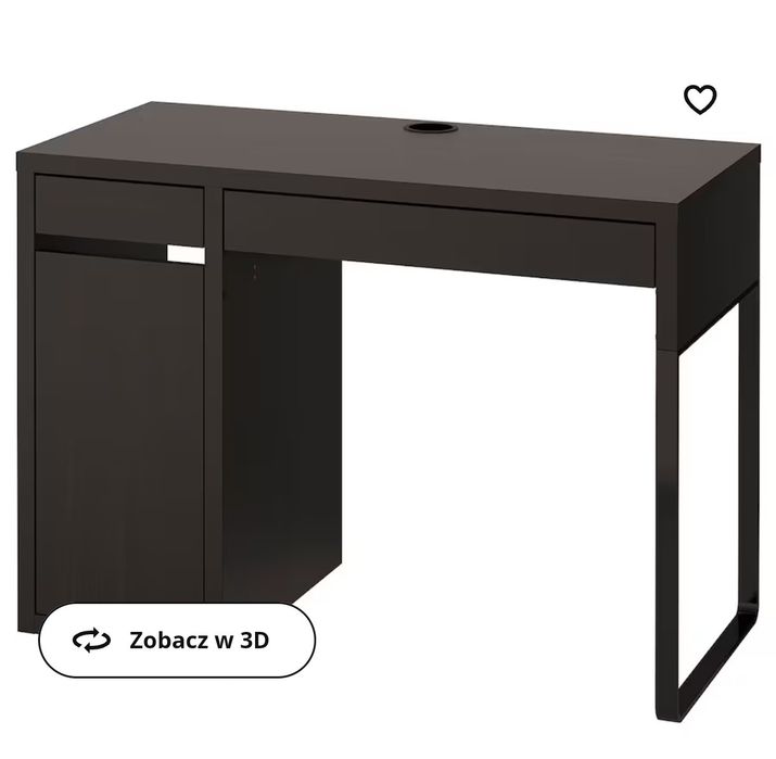 Biurko czarne Ikea