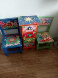 krzesełka  szafka dziecięce