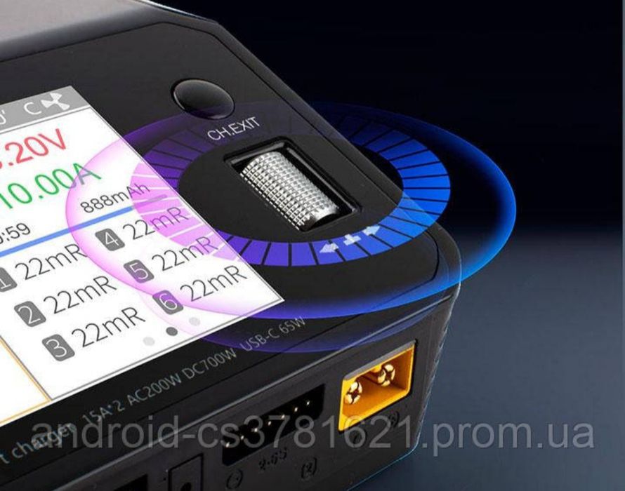 Зарядний пристрій ToolkitRC M6DAC Pro з вбудованим блоком живлення