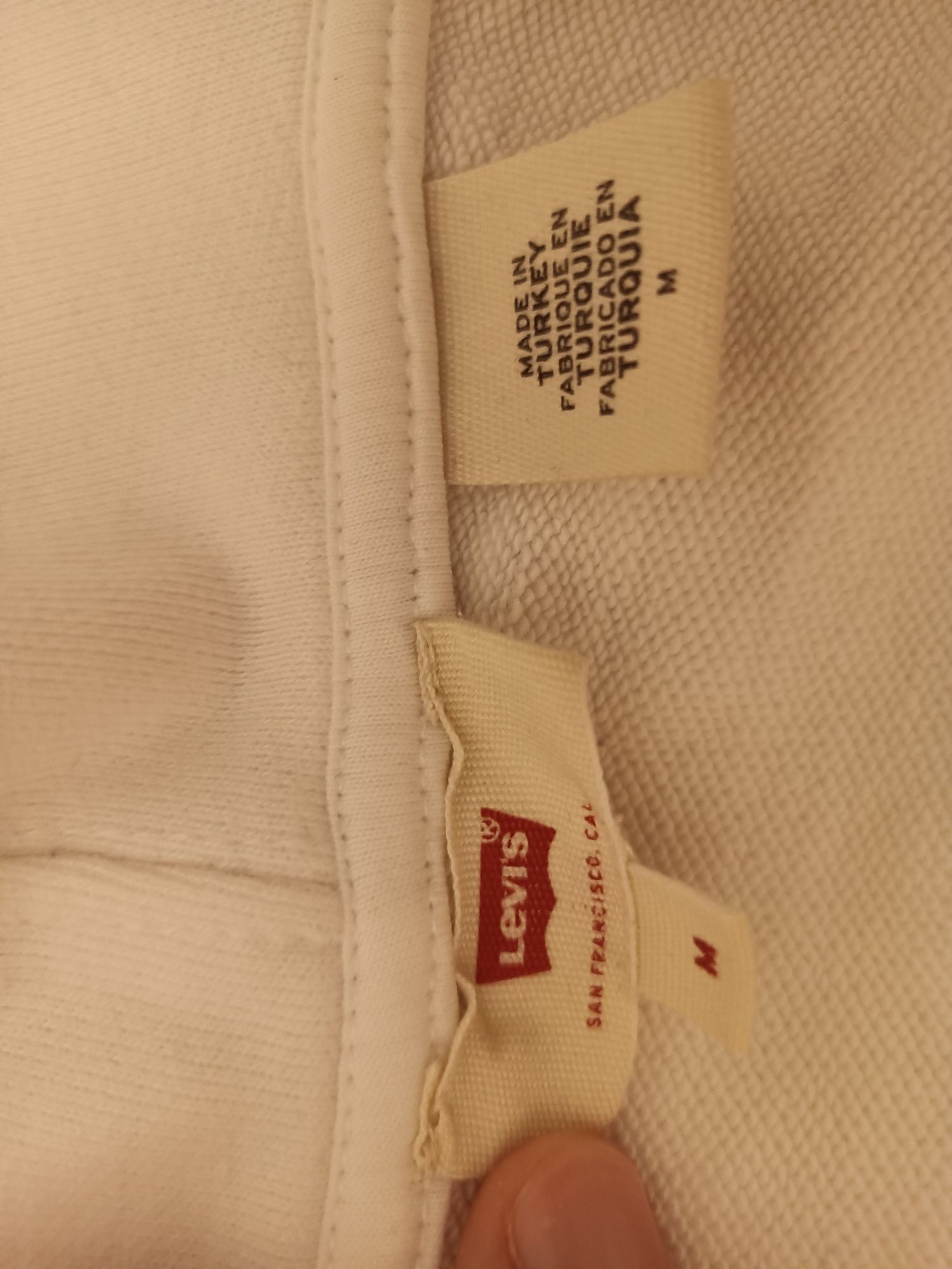 Biała bluza z kapturem Levi's M