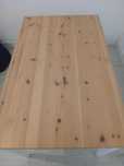 Mesa acab envelhecido claro, velatura branca 118x74cm