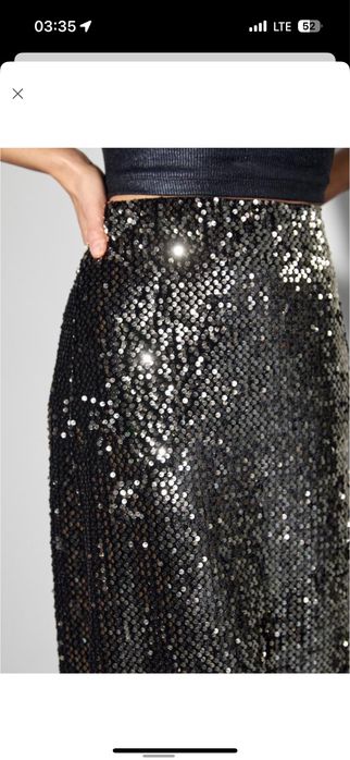 спідниця паєтки святкова новий рік довга