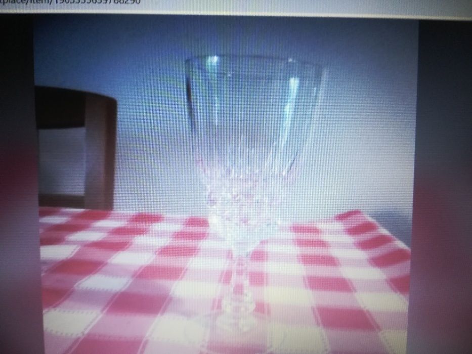 serviço de copos de cristal