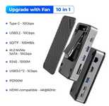 ORICO Type C HUB 10Gbps USB 3.1 with Cooling Fan M.2 SSD новий.
