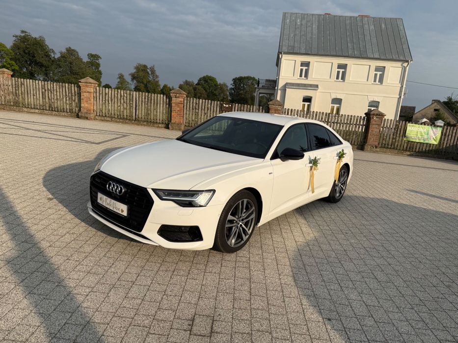 Samochód, auto do ślubu, wynajem piękne Audi A6 C8