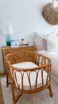 Berço bebé em rattan
