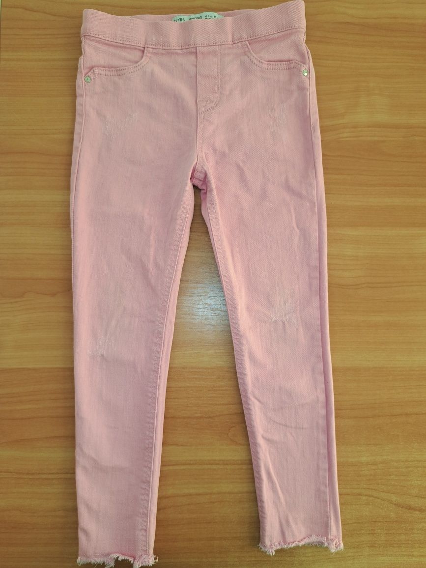 Джинси скінні, джегінси для дівчинки 122 розмір рожеві