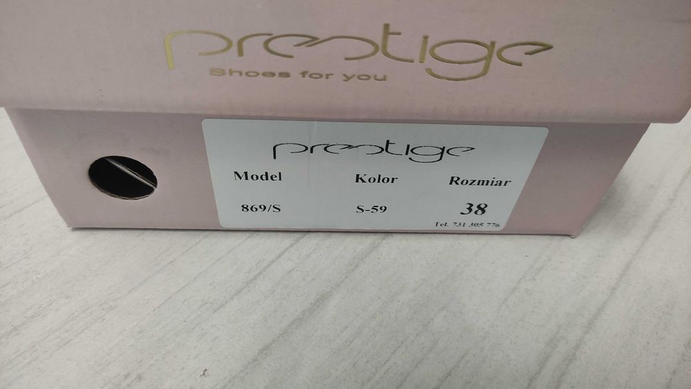buty na obcasie Prestige r. 38