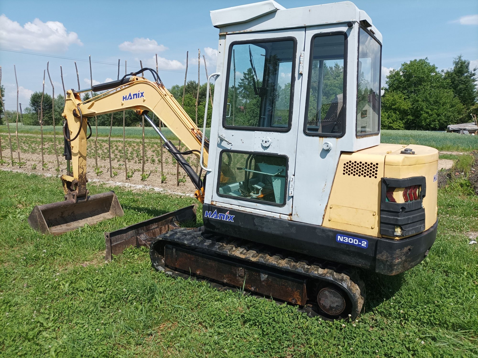 Koparka Hanix minikoparka na gąsienicach Hanix, JCB, case, Kubota