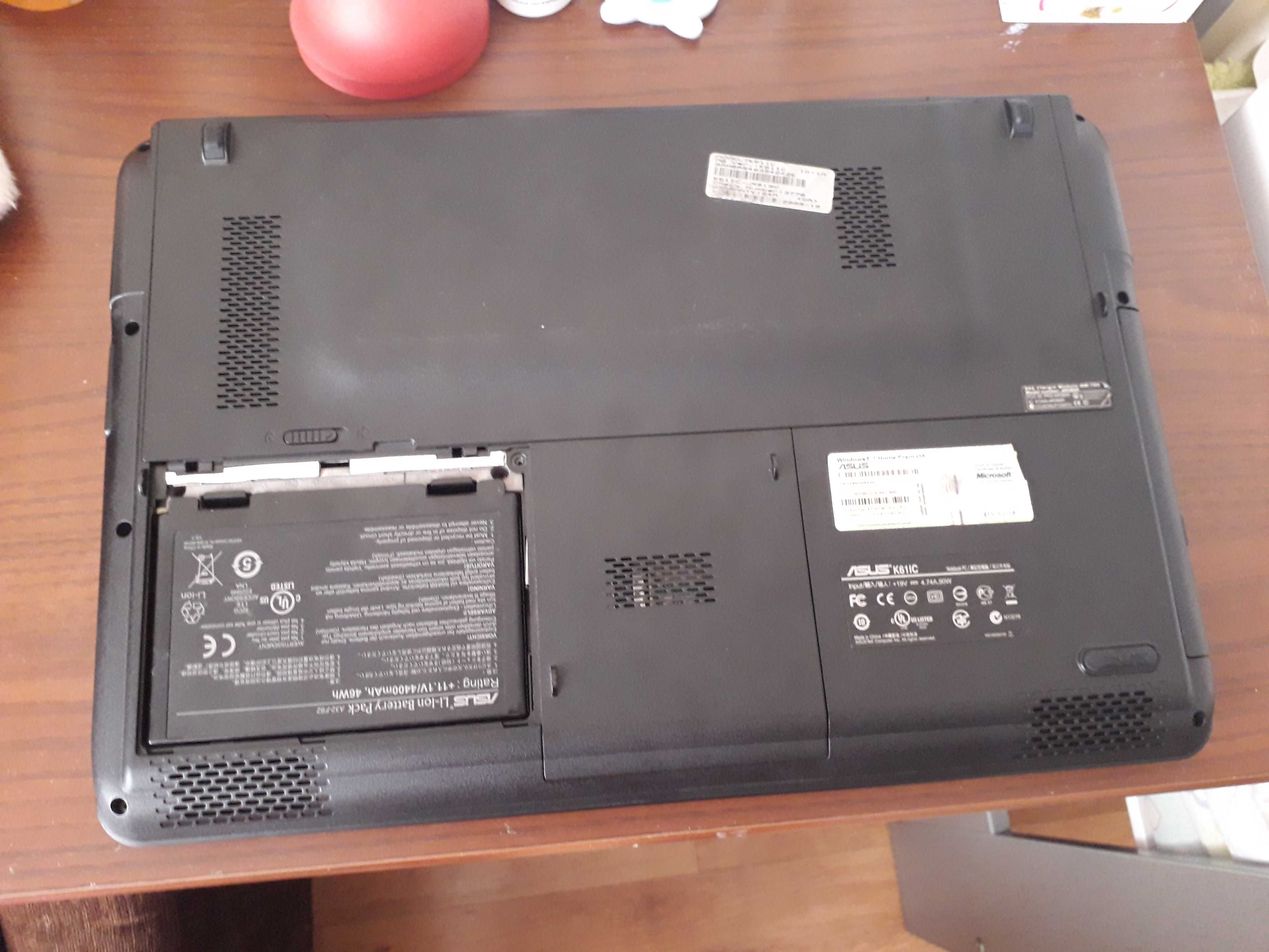 laptop Asus asus k61IC- Intel Pentium Dual-Core/GeForce GT 220M/Okazja