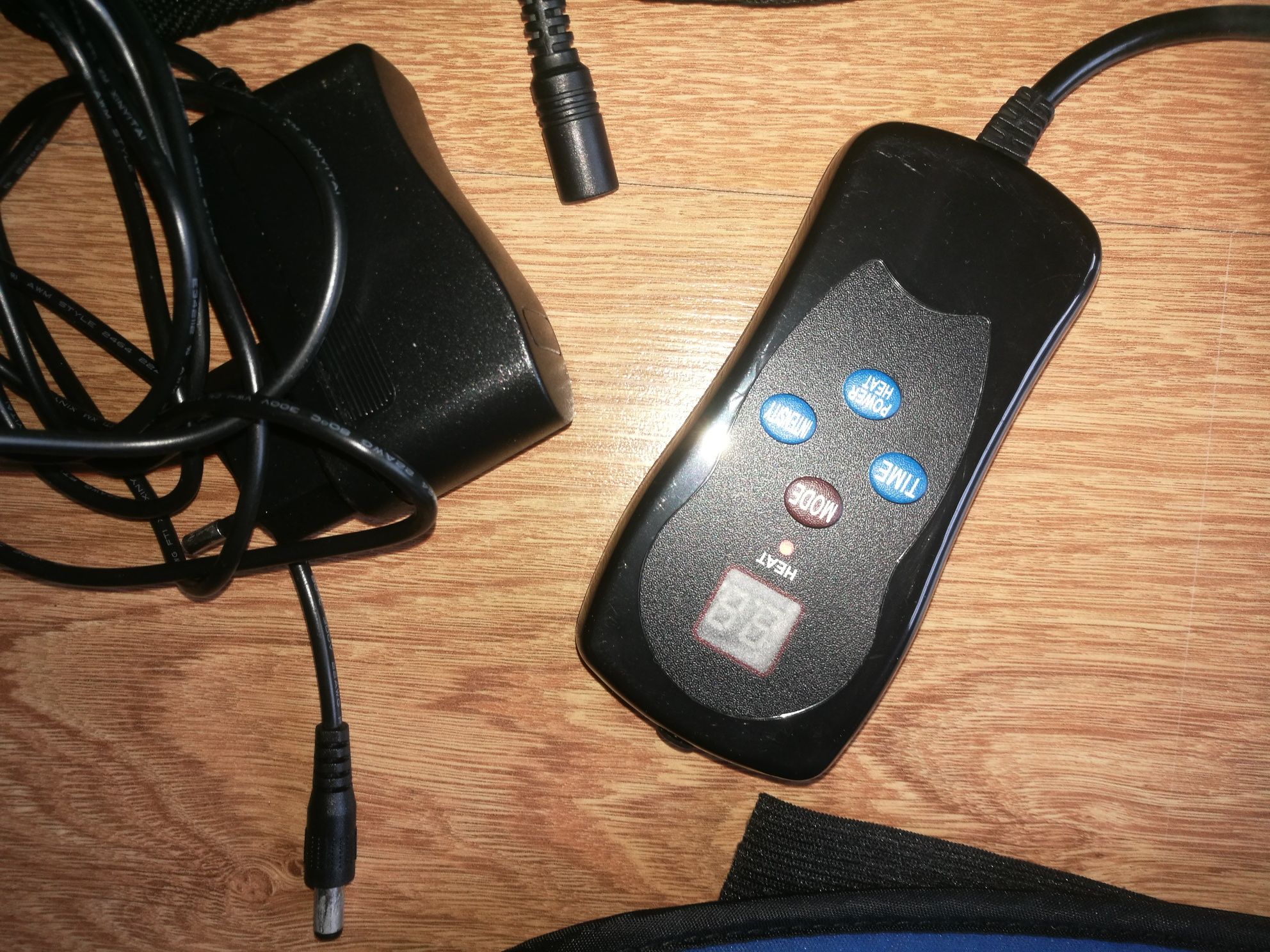 Pas do masażu fitness elektrostymulacja EMS pas wibracyjny grzewczy
