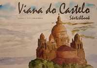 Livro sketchbook de Viana do Castelo