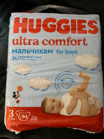 Памперсы, подгузники HUGGIES р 3-94шт шт