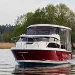 hauseboat bez patentu , łódź motorowa 6 osobowa okazja