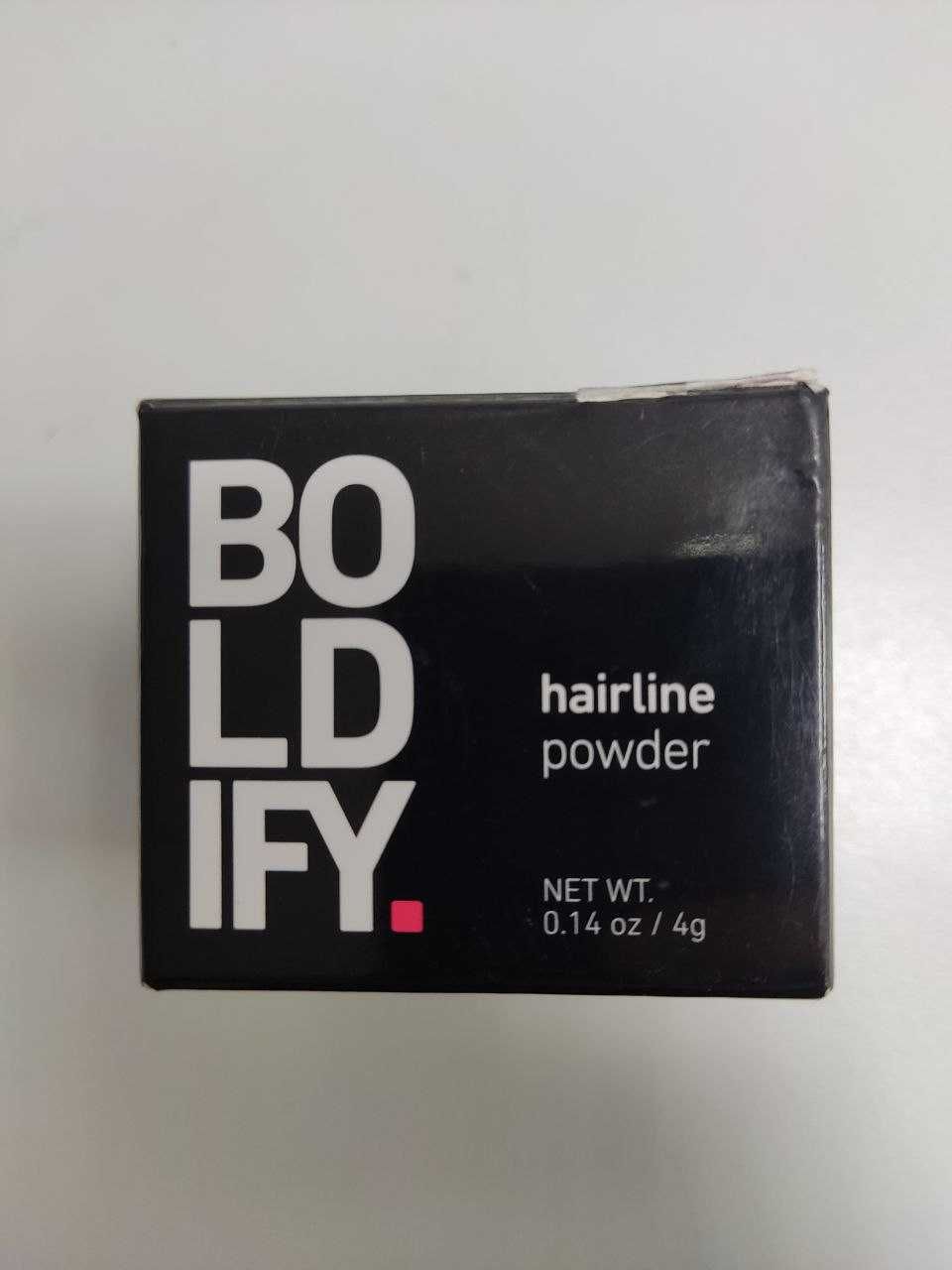 Пудра BOLDIFY Hairline Powder від залисин, загущувач волосся, сивий