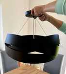Lampa sufitowa czarna