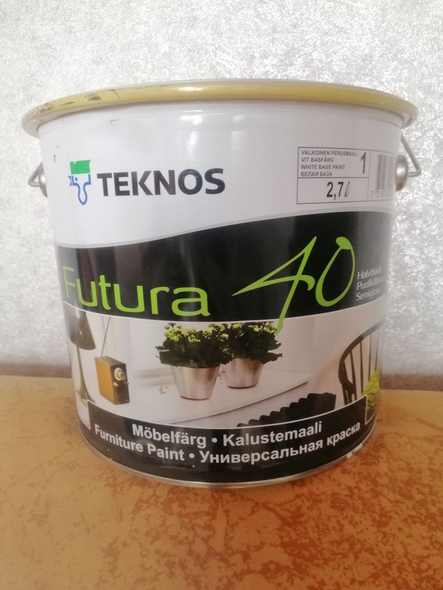 Краска TEKNOS Futura 40/ база 1 /2,7л