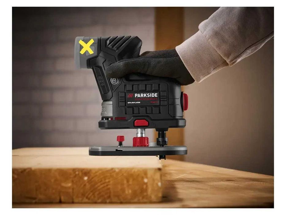 NEW! Акумуляторний безщітковий фрезер Parkside PPAKF 12 A1 + 6 фрез