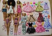 Lalki Barbie Mattel + nowe ubranka, buciki i dodatki