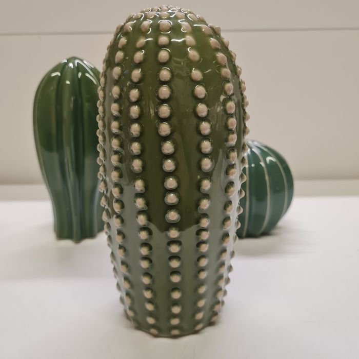 Ikea kaktusy ceramiczne komplet dekoracji 3 sztuki Nowe