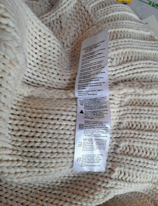 Sukienka , tunika z golfem z dzianiny , rozmiar L