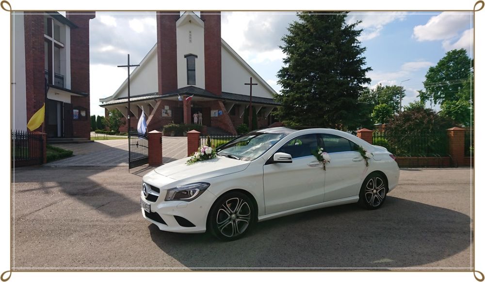 Auto do ślubu. Samochód na ślub. Mercedes CLA, wolne terminy