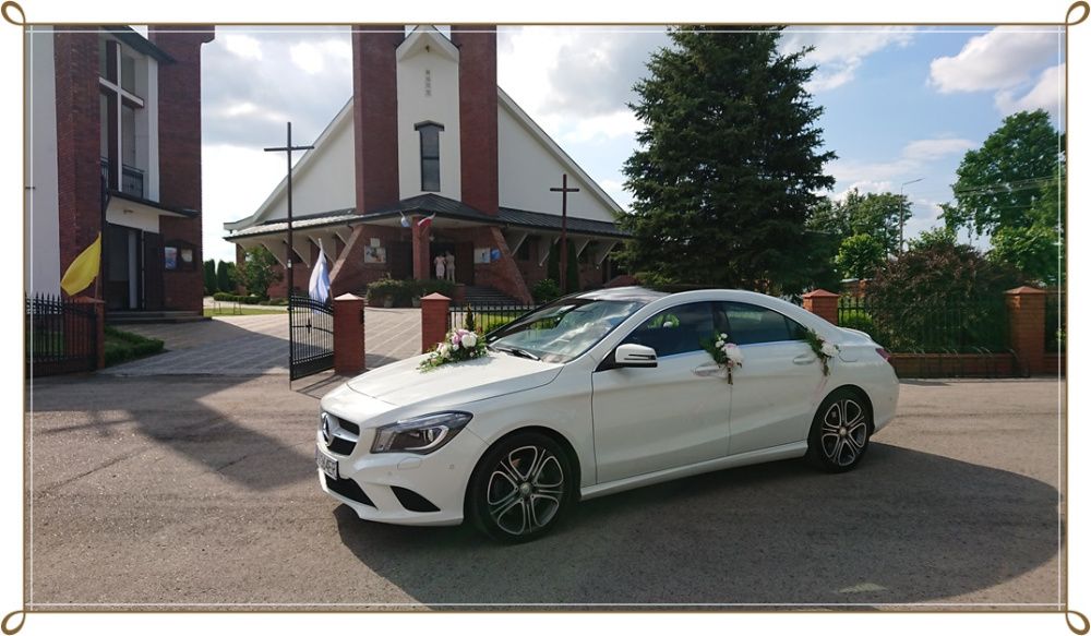 Auto do ślubu. Samochód na ślub. Mercedes CLA, wolne terminy 2024