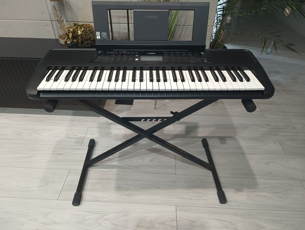 Keyboard Yamaha PSR-E383 cały zestaw