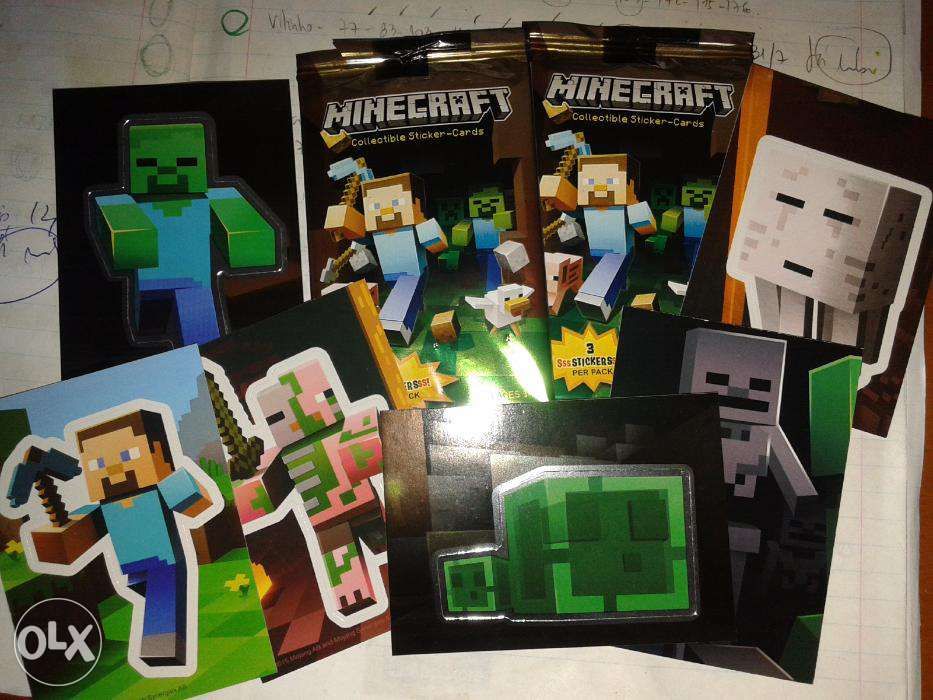 Minecraft - cartas autocolantes