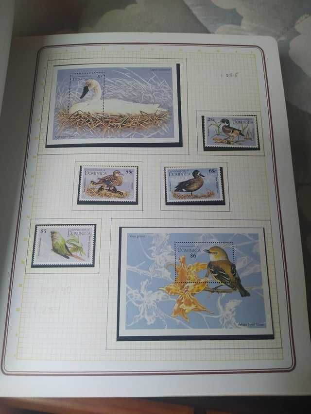 Grande Coleção de selos tematica -Aves do Mundo - +4.000 selos