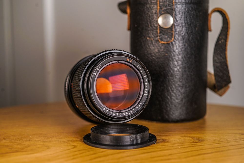 Obiektyw m42 Carl Zeiss Sonnar mc 135mm 3.5