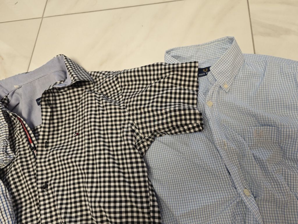 Koszula Tommy Hilfiger Wrangler Abercrombie r.M - 5 szt.