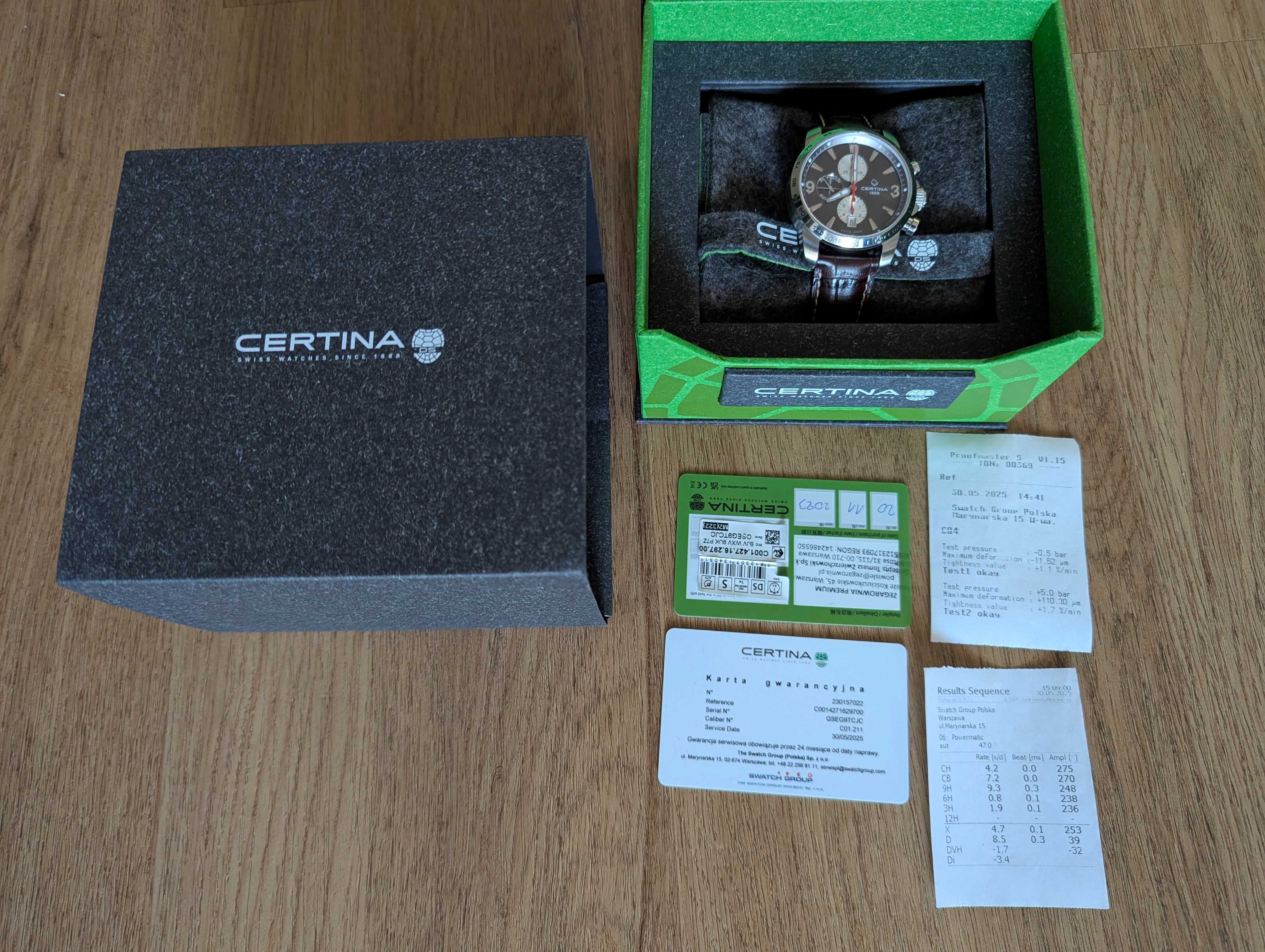 Zegarek męski Certina DS Podium Automatic Chronograph GWARANCJA!