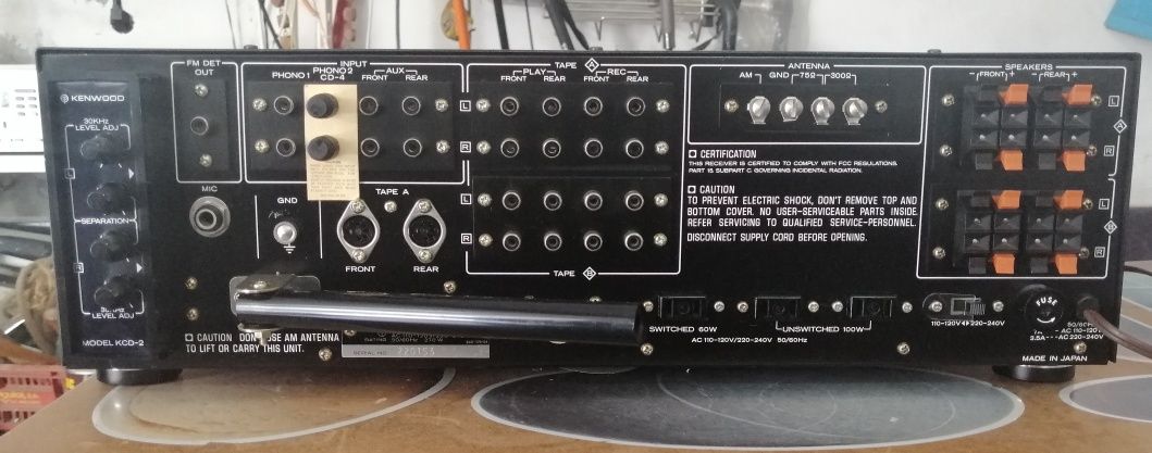 Kenwood 9940 receiver quadrifônico topo de gama