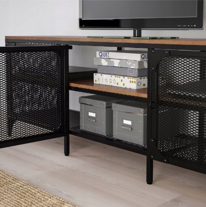 Nowa Szafka IKEA FJÄLLBO pod TV, czarny, 150x36x54 cm