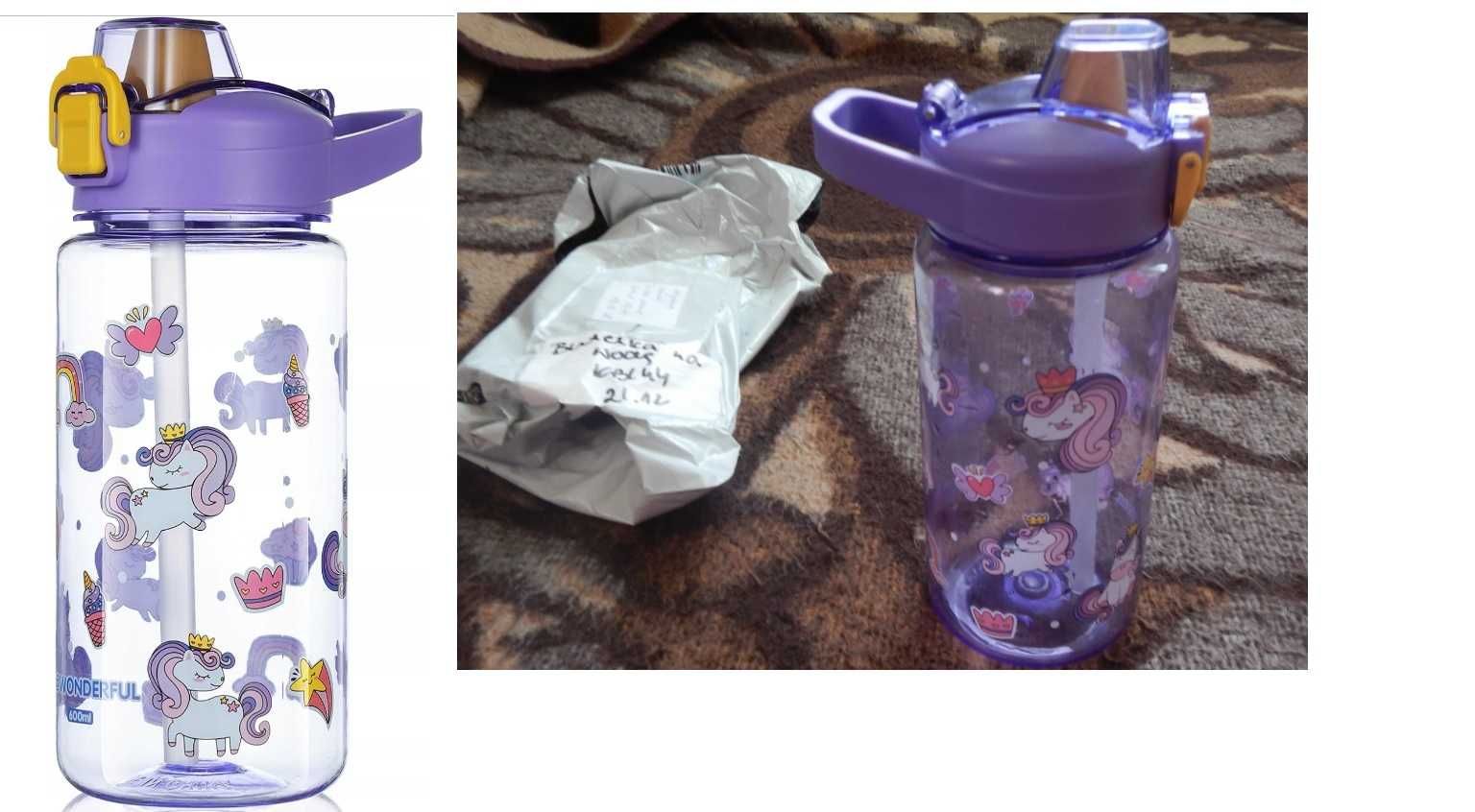 Wyprzedaż->flintronic 600ml butelka na wodę  opis!