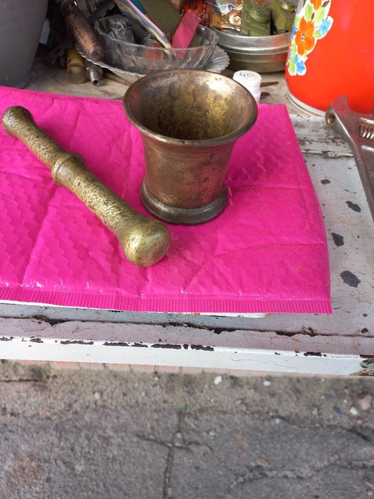 Ступка бронзовая в полном зборе