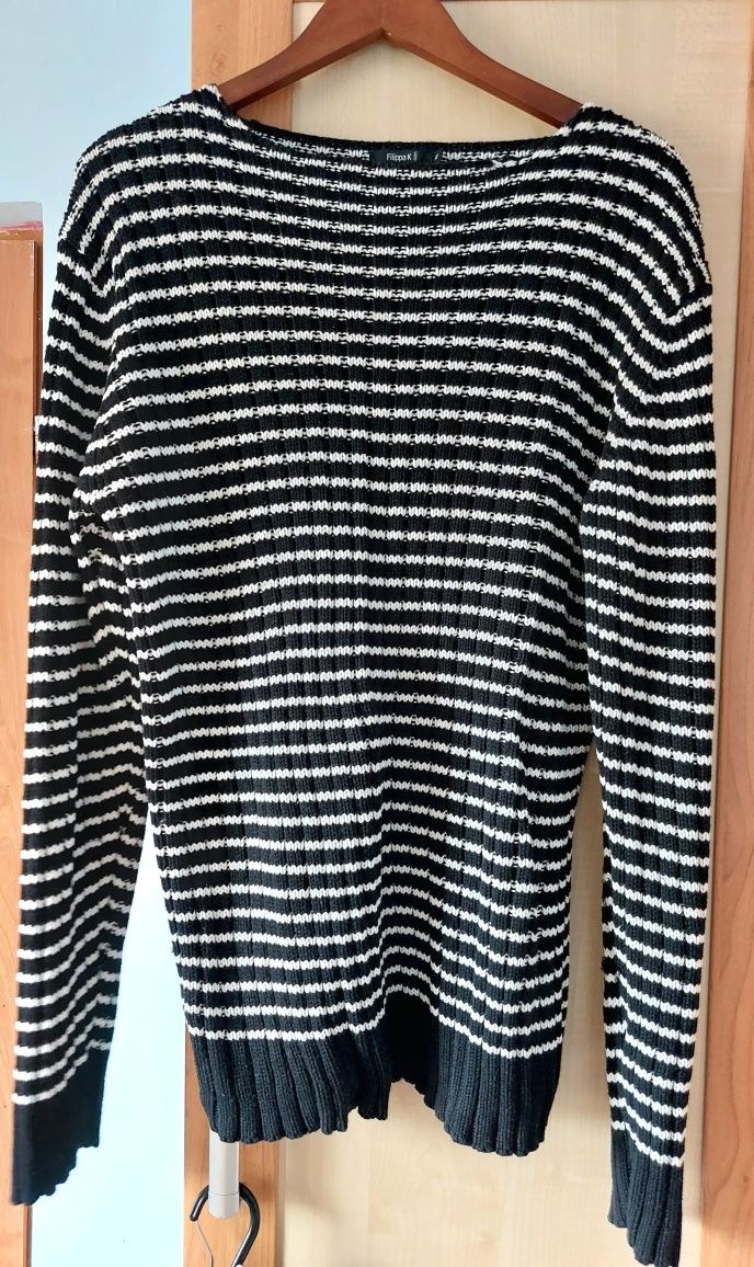 Męski Sweter w paski rozmiar XL Filippa K.
