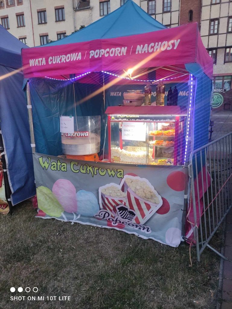 Wata cukrowa popcorn