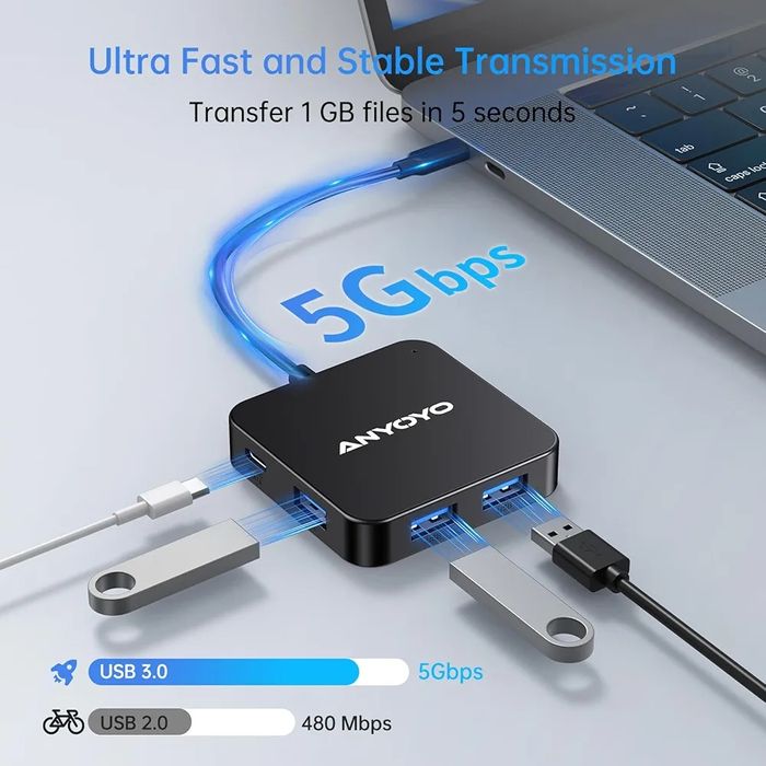 USB хаб адаптер ANYOYO 6в1