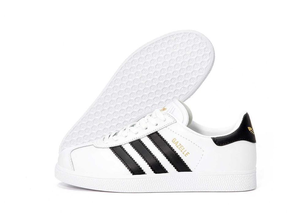 Кросівки Adidas Gazelle White/Black premium
